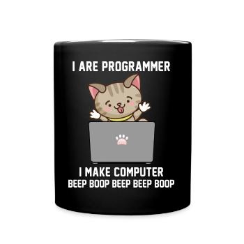 Programmierer - Tasse einfarbig - Schwarz - Vorne