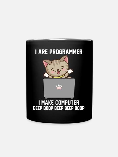 Programmierer - Tasse einfarbig - Schwarz