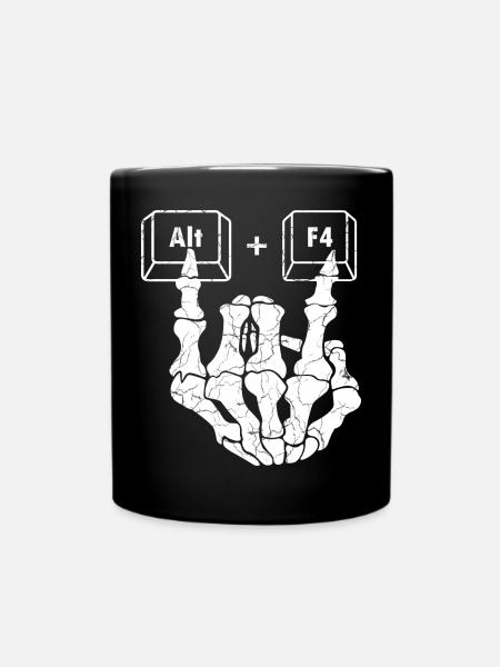 Anatomie humoristique main choix multiple - Mug uni - noir