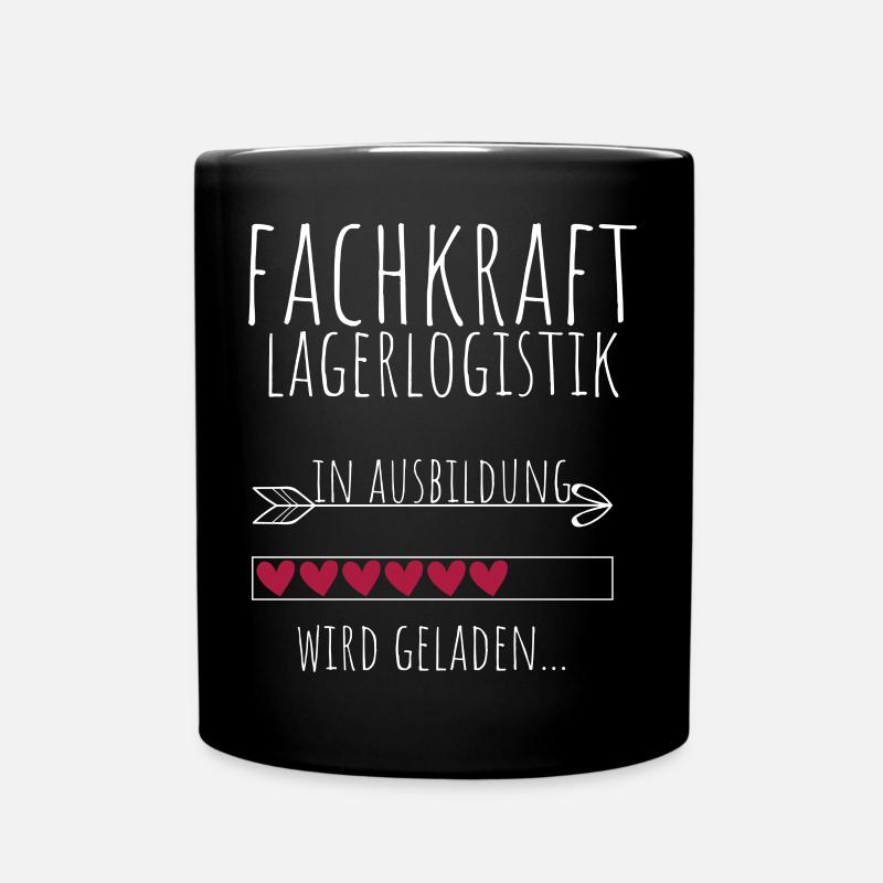 Fachkraft Lagerlogistik in Ausbildung Geschenk - Tasse einfarbig - Schwarz