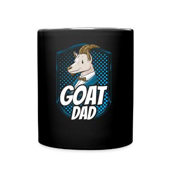 Goat Father Goat Father Goat Animal Domestic Goat - Full Colour Mug - black - Front