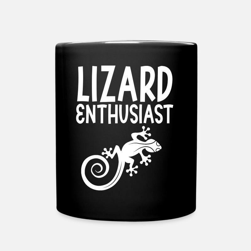 Lézard Passionné Reptile Lézard Lézard - Mug uni - noir