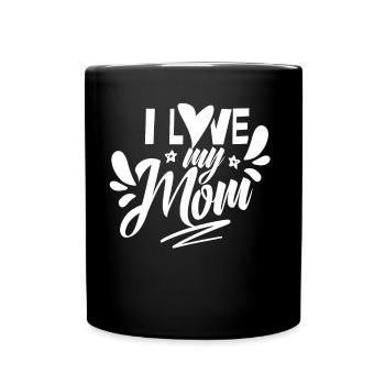 J’aime ma mère Fête des mères Maman Maman Maman Maman - Mug uni - noir - Devant