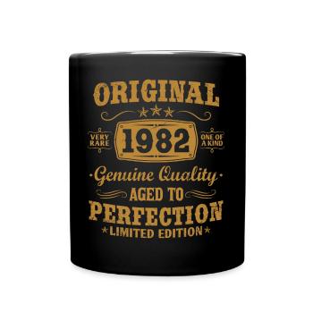 Original vintage 1982 né vintage anniversaire - Mug uni - noir - Devant