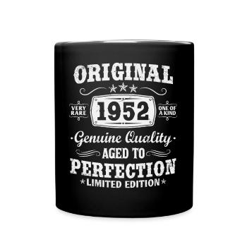 Original vintage 1952 born vintage birthday - Full Colour Mug - black - Front