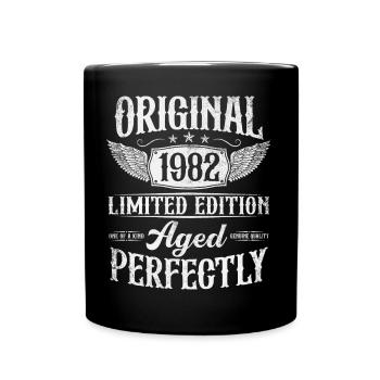 Vintage Original 1982 né Vintage Anniversaire - Mug uni - noir - Devant