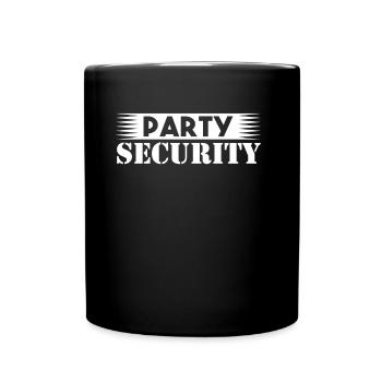 Party Security Security Security Guard - Full Colour Mug - black - Front