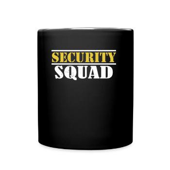 Security Squad Security Security Bouncer - Full Colour Mug - black - Front