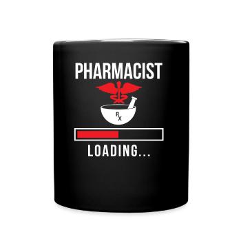 Apotheker Lädt Apotheke Pharmazie Pharmazeut - Tasse einfarbig - Schwarz - Vorne