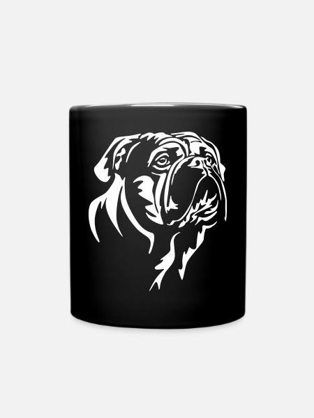 Continental Bulldog Kopf "Black Edition" - Tasse einfarbig - Schwarz