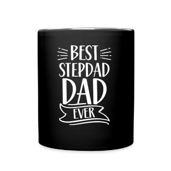 Bester Stiefvater Aller Zeiten Stiefpapa Stepdad - Tasse einfarbig - Schwarz - Vorne