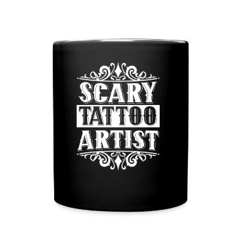 Creepy Tattoo Artist Tattoo Artist Tattoo - Full Colour Mug - black - Front