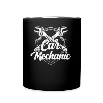 Mécanicien automobile Profession De technicien en mécatronique - Mug uni - noir - Devant