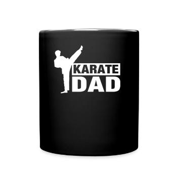 Karate Papa Kampfkunst Sprüche Kämpfer Kampfsport - Tasse einfarbig - Schwarz - Vorne