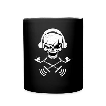 Sondeln Skull Treasure Hunter Metal Detector - Full Colour Mug - black - Front