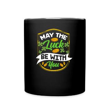 Que le bonheur soit avec vous Irlandais irlandais - Mug uni - noir - Devant