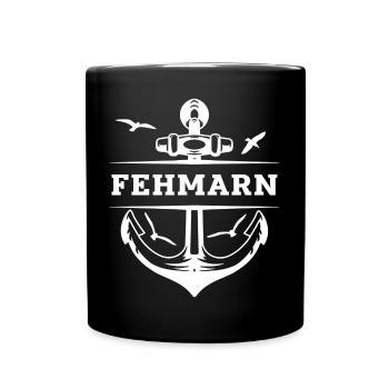 Fehmarn - Tasse einfarbig - Schwarz - Vorne