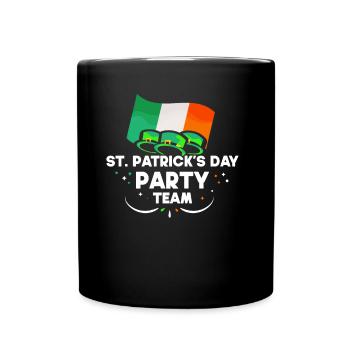 St Patricks Day Party Team St. Patricks Day Ire - Tasse einfarbig - Schwarz - Vorne