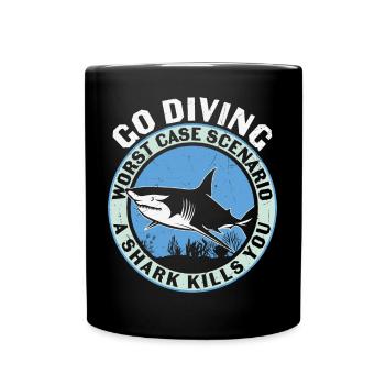 Plongeurs Plongeurs Plongée sous-marine - Mug uni - noir - Devant