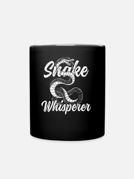Snakes Whisperer Pet Snake Animal - Full Colour Mug - black
