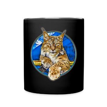 Lynx Wildcat Freedom - Full Colour Mug - black - Front
