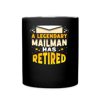 Un facteur légendaire à la retraite - Mug uni - noir - Devant
