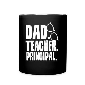 Father Teacher Principal Papa Homeschool Father's Day - Full Colour Mug - black - Front