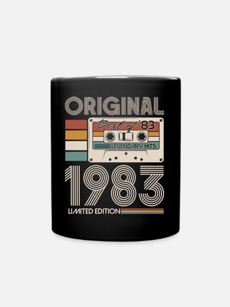 1983 Vintage Vintage Retro Cadeau d’anniversaire - Mug uni - noir