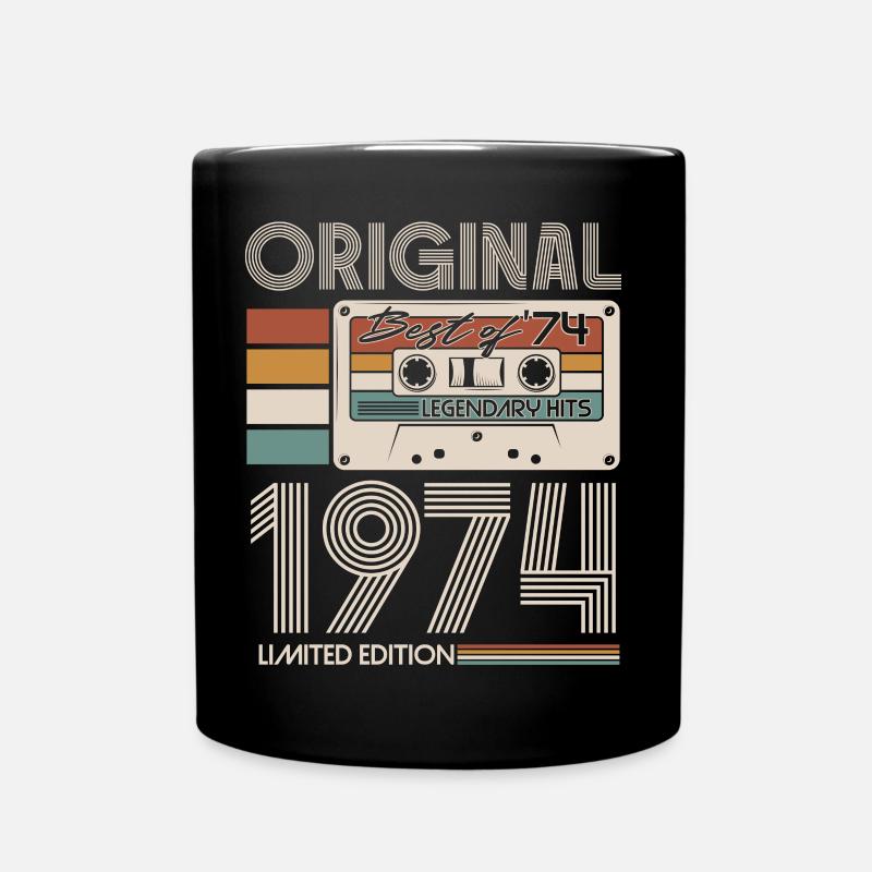 1974 Vintage Vintage Retro Cadeau d’anniversaire - Mug uni - noir