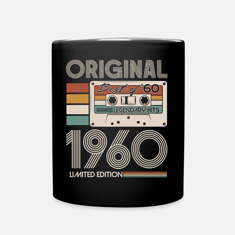 1960 Vintage Vintage Retro Cadeau d’anniversaire - Mug uni - noir