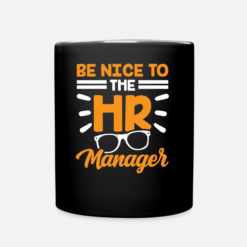 Soyez gentil avec le responsable rh rh ressources humaines - Mug uni - noir