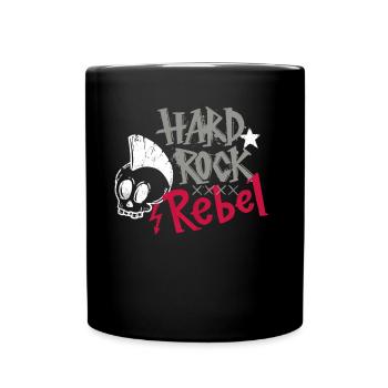 Hard Rock Rebell Grunge Music Retro - Full Colour Mug - black - Front