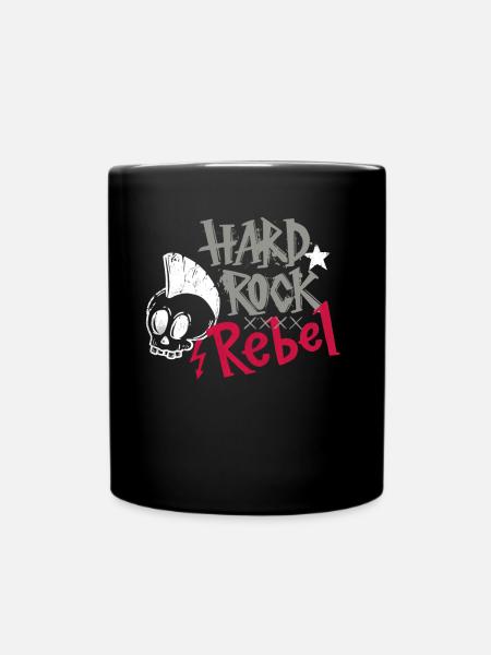Hard Rock Rebell Grunge Musique Rétro - Mug uni - noir