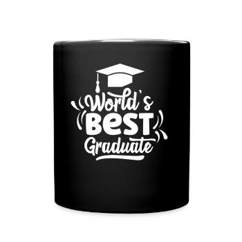 World's Best Graduate Graduation Party Graduates - Full Colour Mug - black - Front