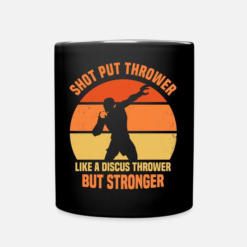 Kugelstossen - Tasse einfarbig - Schwarz
