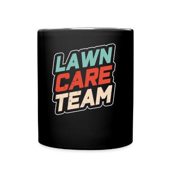 Équipe Entretien de pelouse Tondeuse à gazon Tondeuse à gazon Pelouse - Mug uni - noir - Devant