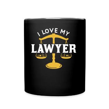 J’aime mon avocat Avocat Avocat Avocat - Mug uni - noir - Devant