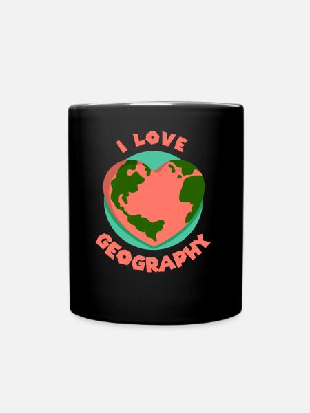 J’aime la géographie profession géographie géographie géographie - Mug uni - noir