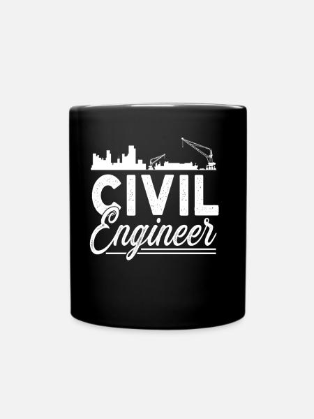Bauingenieur Bauingenieurswesen Student Beruf - Tasse einfarbig - Schwarz