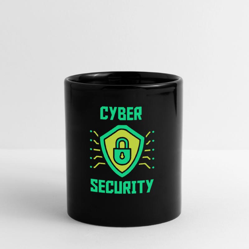 Cybersecurity IT Sicherheit Hacker Hack Hacking Tasse einfarbig