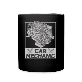 Mécanicien automobile Technicien mécatronique Profession Garage - Mug uni - noir - Devant