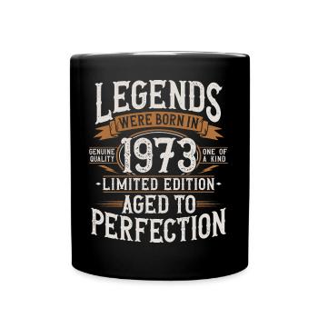 Né en 1973 Legends Birthday Vintage - Mug uni - noir - Devant