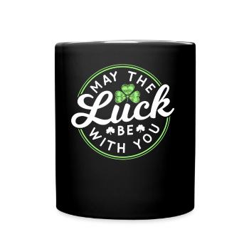 Que le bonheur soit avec vous Irlande irlandaise - Mug uni - noir - Devant