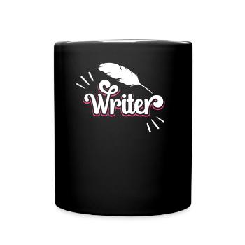 Autor Schriftsteller Schreiber Schreiben - Tasse einfarbig - Schwarz - Vorne