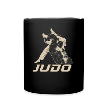 Judo Hobby Judoka Kampfkunst Kampfsport - Tasse einfarbig - Schwarz - Vorne