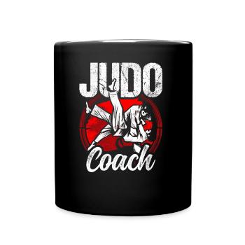 Judo Trainer Hobby Judoka Kampfsport Kampfkunst - Tasse einfarbig - Schwarz - Vorne