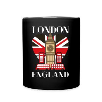 London - Tasse einfarbig - Schwarz - Vorne
