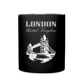 London - Tasse einfarbig - Schwarz - Vorne