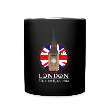 London - Tasse einfarbig - Schwarz - Vorne