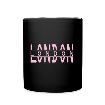 London - Tasse einfarbig - Schwarz - Vorne